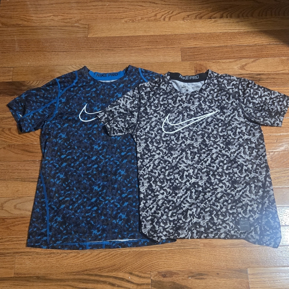 Bundle 2 Nike Pro Men's Compression Tees Size Small